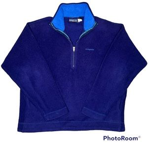 Medium Blue Vintage Patagonia Fleece Pullover